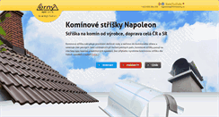 Desktop Screenshot of kominove-strisky-napoleon.cz