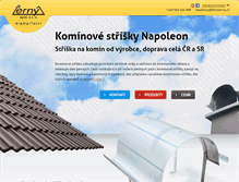 Tablet Screenshot of kominove-strisky-napoleon.cz